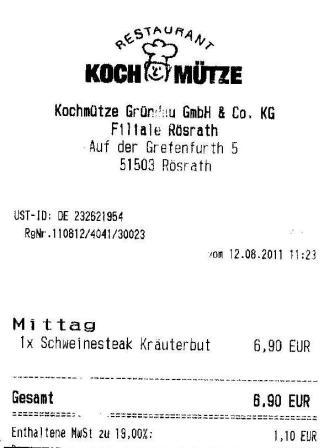 smct Hffner Kochmtze Restaurant